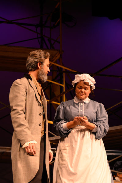 Mr Brownlow and Mrs Bedwin. Photo by Arnold Brokling.