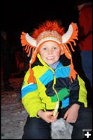 Danen and His Buffalo Hat. Photo by Terry Allen.