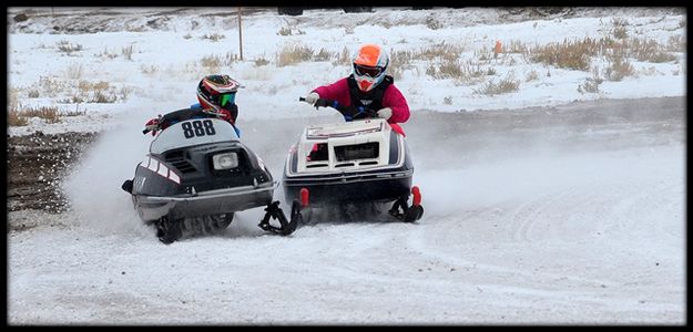 Fighting for the Racing Line. Photo by Terry Allen.