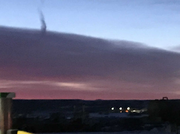 Funnel cloud 3. Photo by Renee' Smythe.