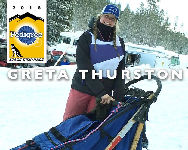 #5 Greta Thurston. Photo by International Pedigree Stage Stop Sled Dog Race.