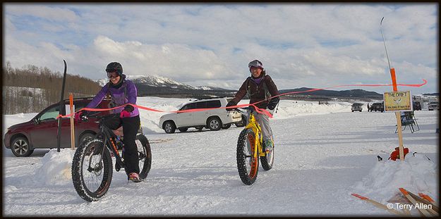 Cassandra and Paula Finish. Photo by Terry Allen.