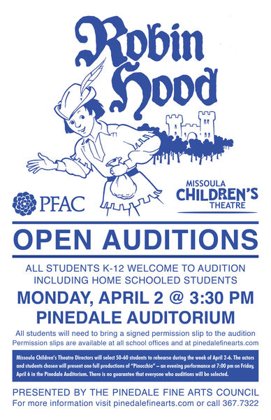 Auditions April 2, 2018. Photo by Pinedale Fine Arts Council.