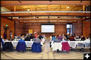 The crowd in the Lovatt Room. Photo by Terry Allen.