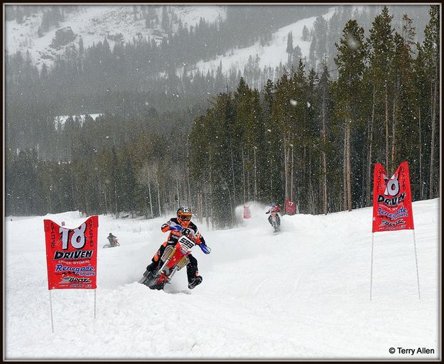 Snowbikes. Photo by Terry Allen.