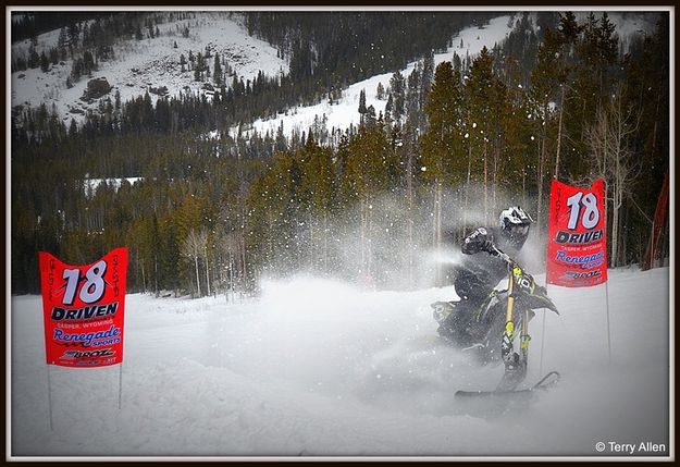 Covered Snowbike. Photo by Terry Allen.