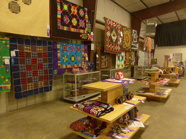 Handicrafts entries. Photo by Dawn Ballou, Pinedale Online.