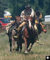 Galloping Trappers. Photo by Clint Gilchrist, Pinedale Online.