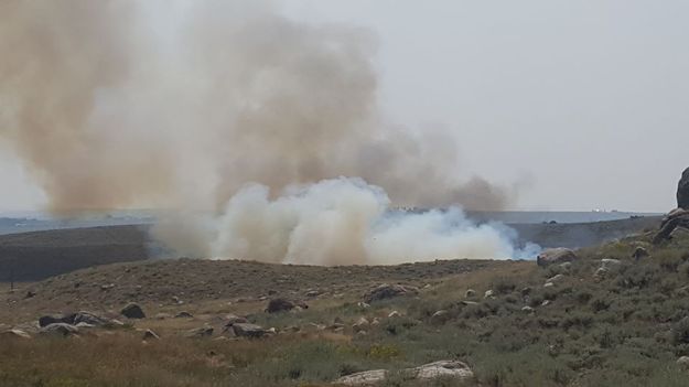 Old Dump Fire. Photo by Sublette County Fire.