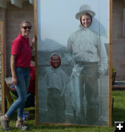 Making faces. Photo by Dawn Ballou, Pinedale Online.