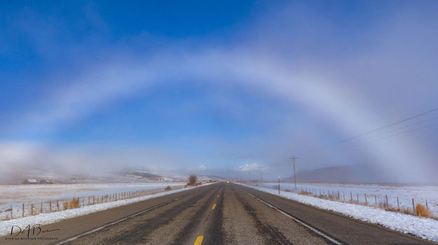 Fog Bow. Photo by Dave Bell.