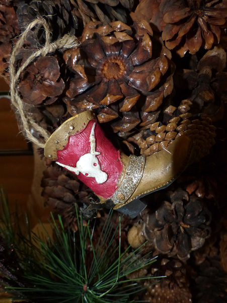 Cowboy boots detail. Photo by Dawn Ballou, Pinedale Online.