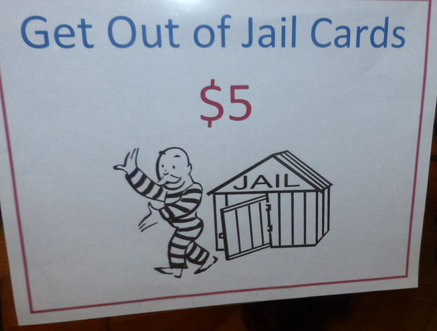 Get Out of Jail Card. Photo by Dawn Ballou, Pinedale Online.