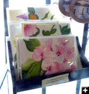 Hand Painted Cards. Photo by Dawn Ballou, Pinedale Online.