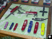 Handy knives. Photo by Dawn Ballou, Pinedale Online.