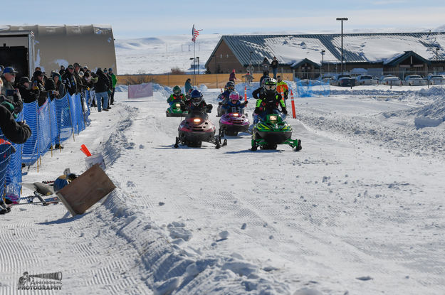 They're off. Photo by Arnold Brokling.