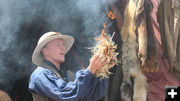 Fire starting. Photo by Pinedale Online.