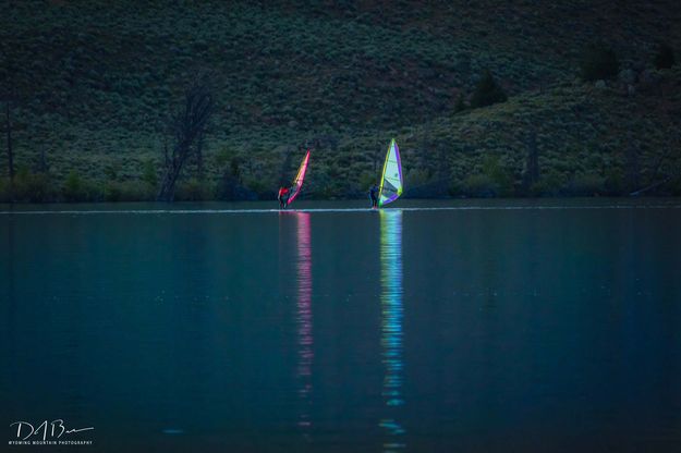 Sailing on Fremont Lake. Photo by Dave Bell.