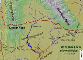 Lander Trail Map. Photo by Wyoming SHPO.