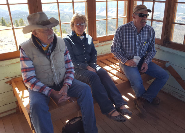 Volunteers. Photo by Clint Gilchrist, Sublette County Historic Preservation Board.