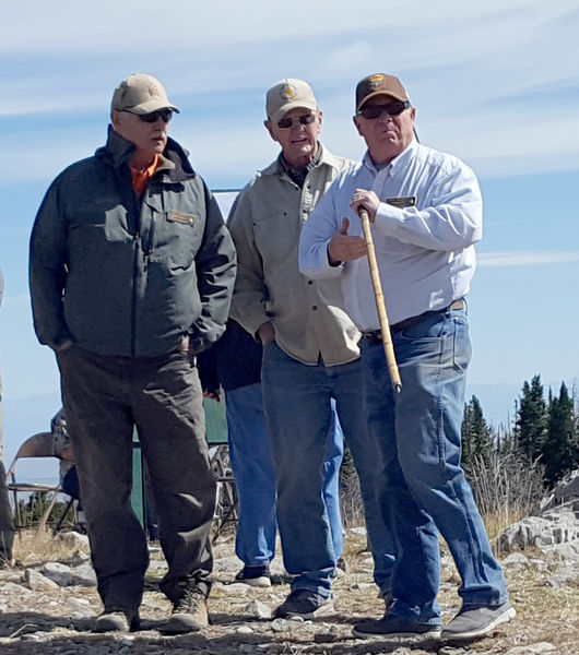 Visitors. Photo by Clint Gilchrist, Sublette County Historic Preservation Board.