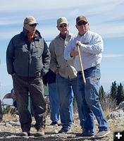 Visitors. Photo by Clint Gilchrist, Sublette County Historic Preservation Board.