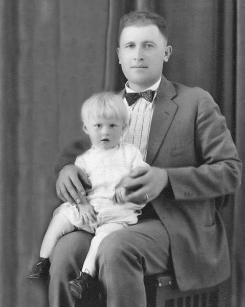 Carmella Sulenta with her father. Photo by Vavold family.