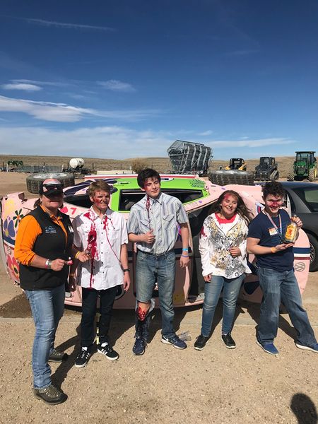 Mock Crash Victims. Photo by Sublette County Sheriff's Office.