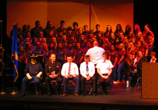 National Anthem. Photo by Dawn Ballou, Pinedale Online.