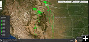 Map showing owl winter movements. Photo by Wyoming Game & Fish.