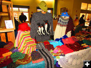 Hand-made sweaters. Photo by Dawm Ballou, Pinedale Online.