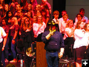 Posting of Colors. Photo by Dawn Ballou, Pinedale Online.