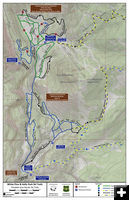 Nordic Ski Trail Map. Photo by Sublette County Recreation Board.