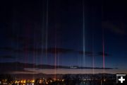 Pinedale Light Pillars. Photo by Kaylynne Sims.