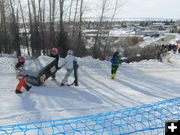 Hurry to the finish line. Photo by Dawn Ballou, Pinedale Online.