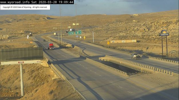 I80 Elk Street Rock Springs. Photo by Wyoming Department of Transportation.