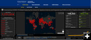 World COVID-19 numbers. Photo by Johns Hopkins University of Medicine.