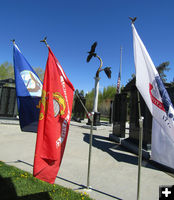 Flags. Photo by Dawn Ballou, Pinedale Online.