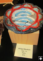 Raku by Bridget. Photo by Dawn Ballou, Pinedale Online.