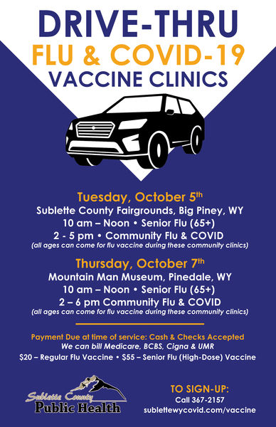 Drive-Thru Flu Clinics. Photo by Sublette County Public Health.