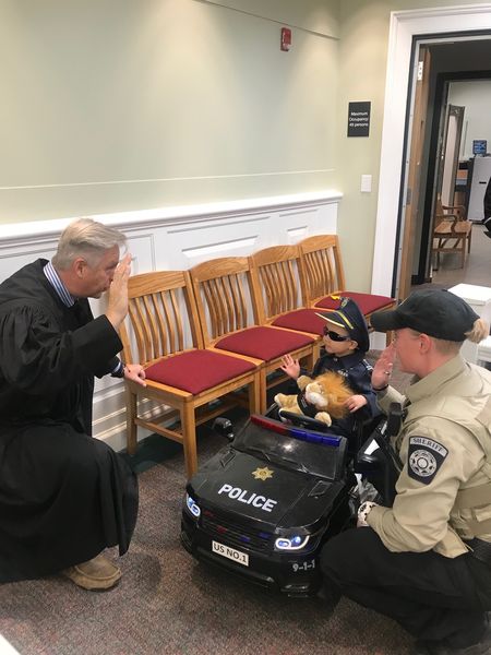 Swearing in. Photo by Sublette County Sheriff's Office.