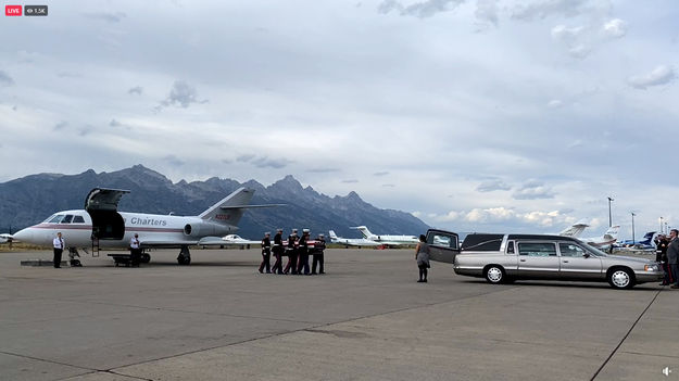 Bringing him back. Photo by Jackson Hole News & Guide.