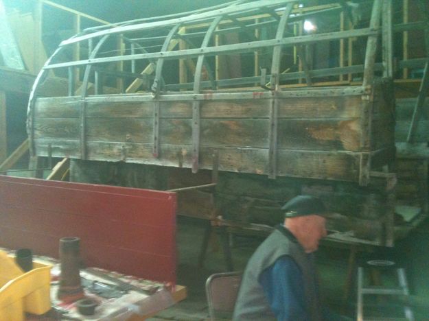 Sheep wagon. Photo by Dawn Ballou, Pinedale Online.