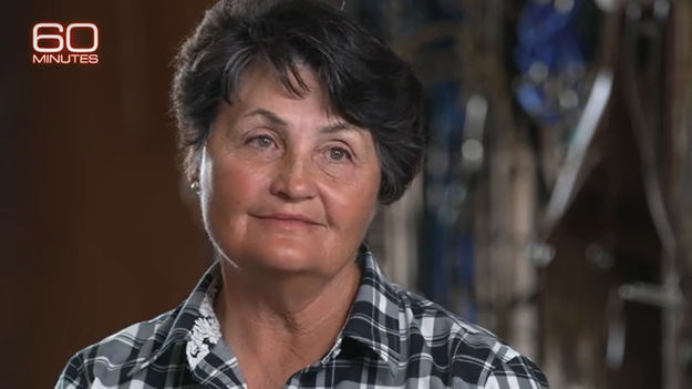 Jeannie Lockwood, rancher/cowgirl. Photo by 60 Minutes.