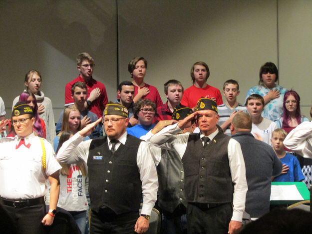 National Anthem. Photo by Dawn Ballou, Pinedale Online.