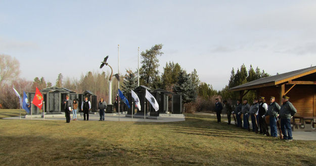 Veterans Memorial. Photo by Dawn Ballou, Pinedale Online!.