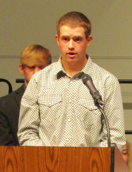 Boys State - Zane Hayward. Photo by Dawn Ballou, Pinedale Online.