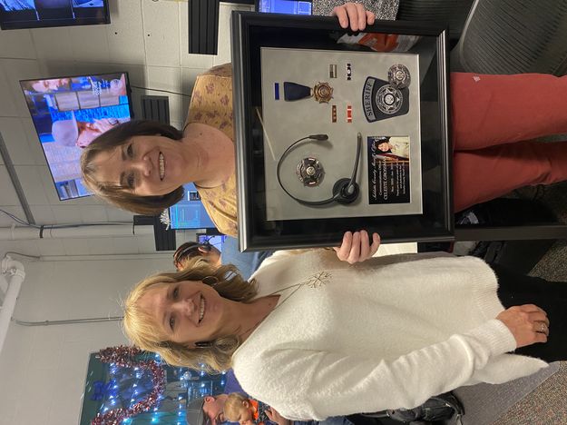 Retirement plaque. Photo by Sublette County Sheriff's Office.