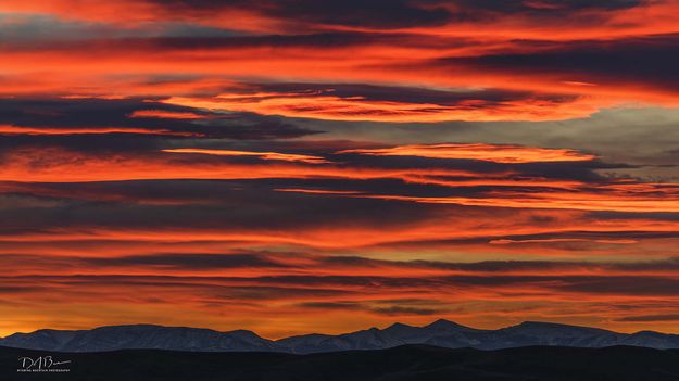 Wyoming Range Sunset. Photo by Dave Bell.