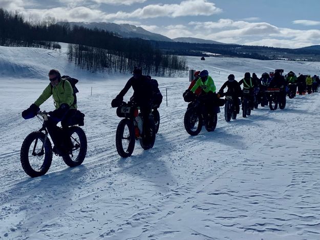 Snow Bikers. Photo by Rob Tolley.